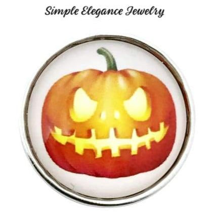 Halloween Snap Button-Pumpkin Button 20mm - Snap Jewelry
