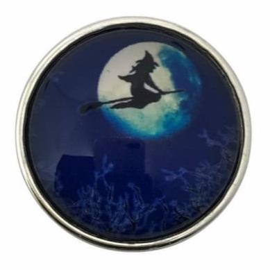 Halloween Snap Button-WitchButton 20mm (1741) - Snap Jewelry