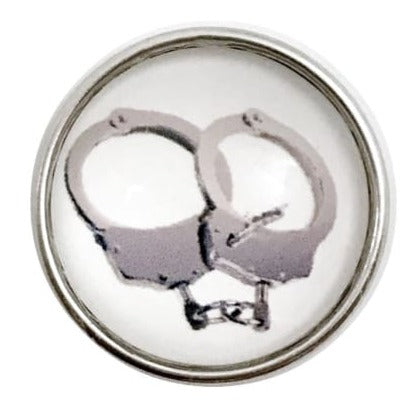 Handcuffs Snap Charm 20mm for Snap Jewelry - Snap Jewelry