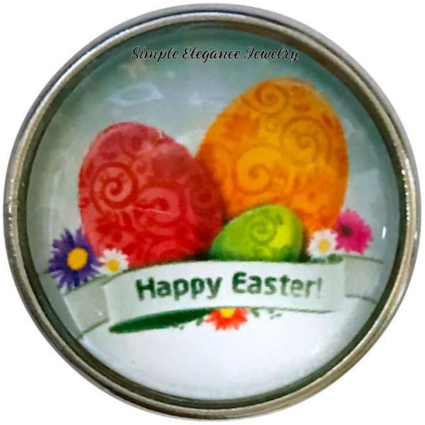 Happy Easter Egg Snap Charm-20mm for Snap Jewelry - Snap Jewelry