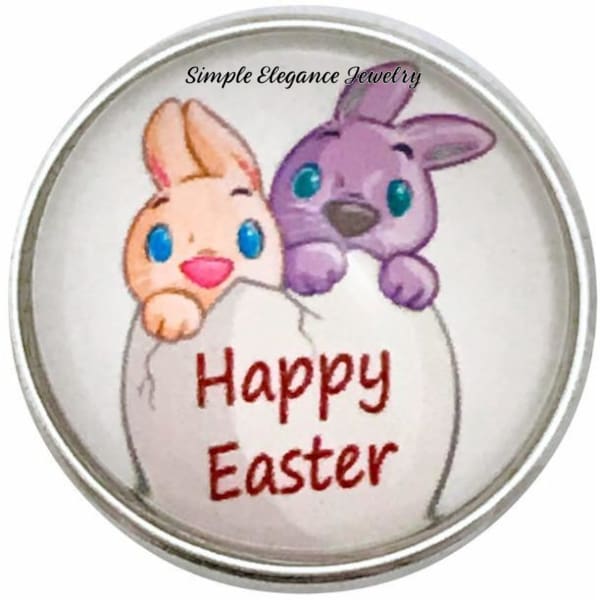 Happy Easter Snap Charm 20mm for Snap Jewelry - Snap Jewelry
