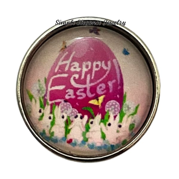 Happy Easter Snap Charm 20mm - Snap Jewelry