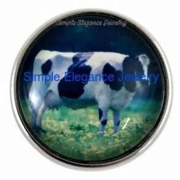 Holstein Cow 20mm Snap for Snap Charm Jewelry - Snap Jewelry