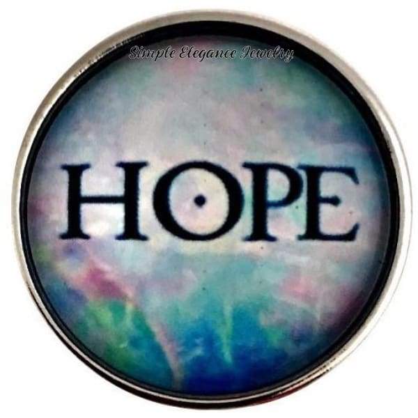 Hope Snap Charm 20mm for Snap Charm Jewelry - Snap Jewelry