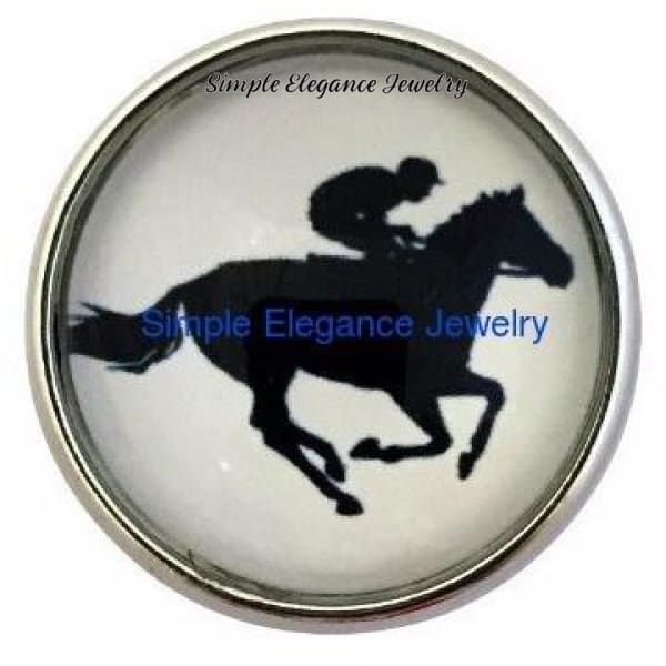 Horse and Rider Snap 20mm - Snap Jewelry
