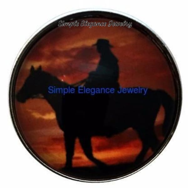Horse-Rider Snap 20mm - Snap Jewelry