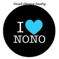 I Love NONO (Grandpa) Snap Charm 20mm - Snap Jewelry