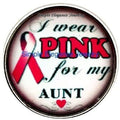 I Wear Pink For My Aunt 20mm for Snap Jewelry - Snap Jewelry