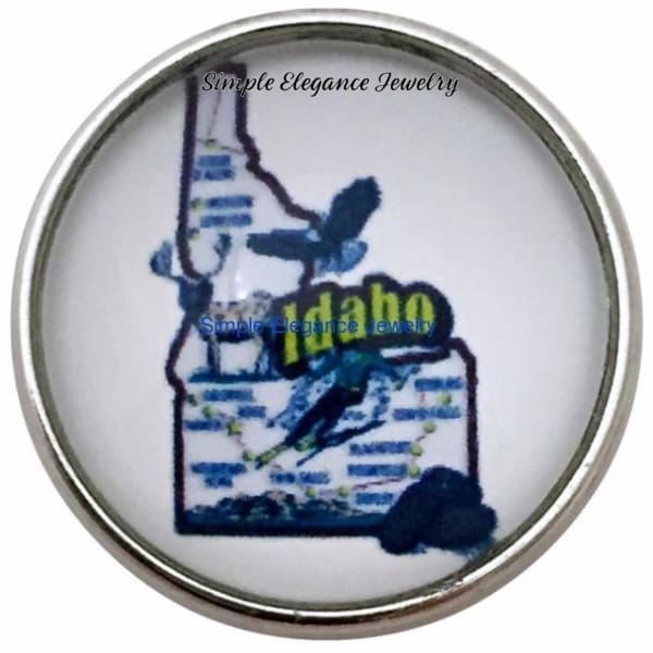 Idaho State Snap 20mm for Snap Charm Jewelry - Snap Jewelry
