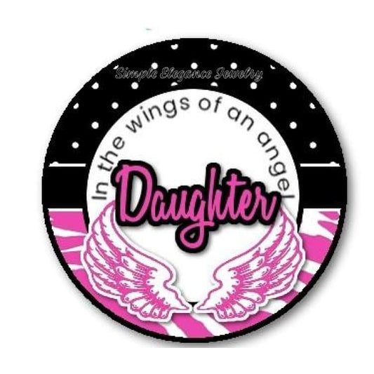 In The Wings Of An Angel Daughter Snap Charm 20mm - Snap Jewelry