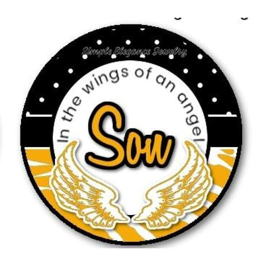 In The Wings Of An Angel Son Snap Charm 20mm - Snap Jewelry