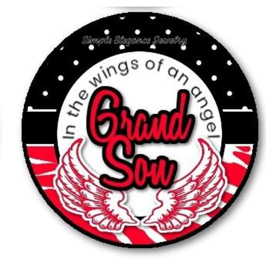 In The Wings of The Angel Grandson Snap Charm 20mm - Snap Jewelry