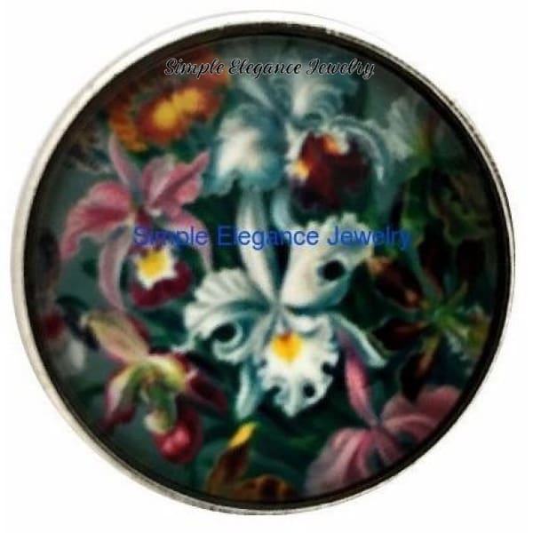 Iris Flower Snap 20mm for Snap Jewelry - Snap Jewelry