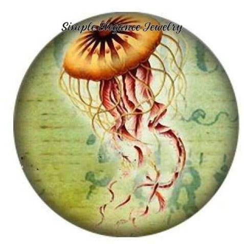 Jelly Fish Snap 20mm for Snap Charm Jewelry - Snap Jewelry