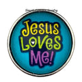 Jesus Loves You Snap Charm 20mm - Snap Jewelry