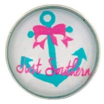 Just Southern Anchor Snap 20mm - Snap Jewelry