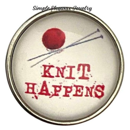 Knit Happens Snap Charm 20mm - Snap Jewelry