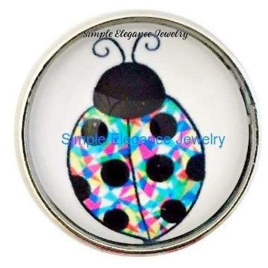 Lady Bug Tie Dye Snap 20mm - Snap Jewelry