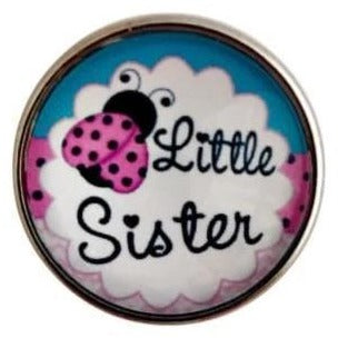 Little Sister Snap Charm 20mm for Snap Jewelry - Snap Jewelry