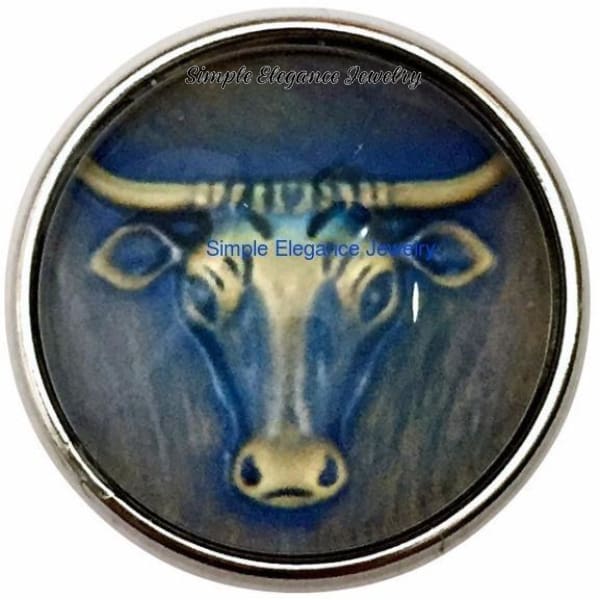 Long Horn Cow Snap 20mm for Snap Jewelry - Snap Jewelry