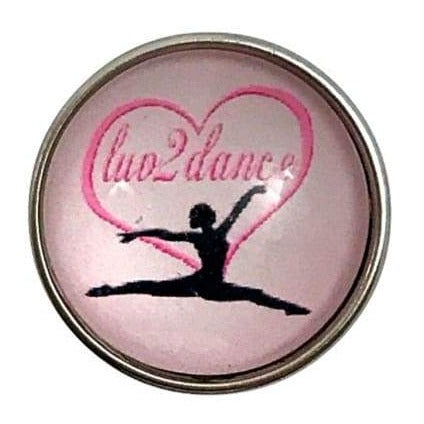 Love 2 Dance Snap 20mm for Snap Jewelry - Snap Jewelry