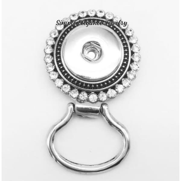 Magnetic Badge-Eye Glass Holder 18-20mm Snaps - Rhinesone Plain - Snap Jewelry