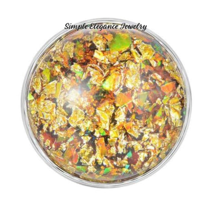 Marbled Acrylic Snap Charm 20mm for Snap Charm Jewelry (Several Colors to Choose From) - Gold - Snap Jewelry