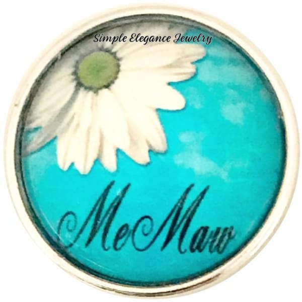 MEMAW Snap Charm 20mm for Snap Jewelry - Snap Jewelry