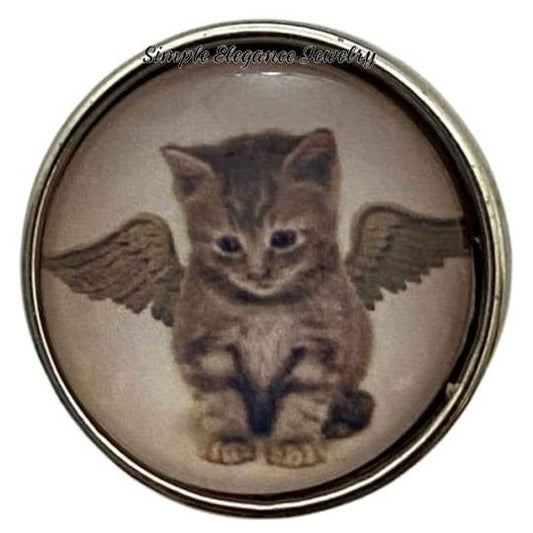 Memorial Cat Snap Charm 20mm - Snap Jewelry