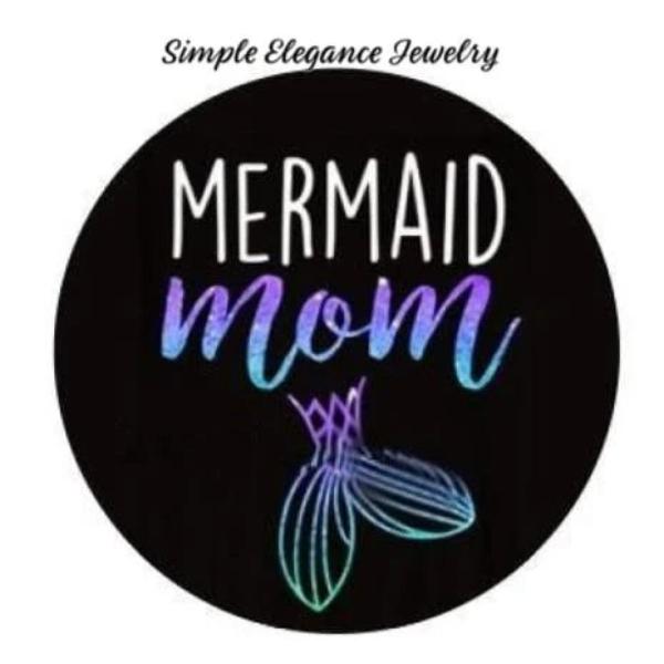 Mermaid Mom Snap 20mm for Snap Charm Jewelry - Snap Jewelry