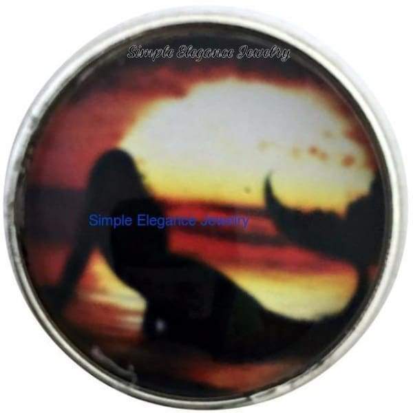Mermaid Sunset Snap 20mm for Snap Jewelry (2035) - Snap Jewelry