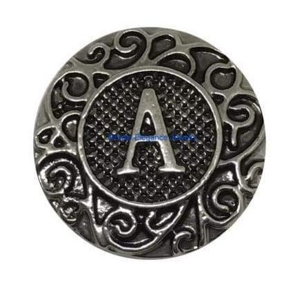 Metal Alphabet Snap A-Z 18mm - A - Snap Jewelry