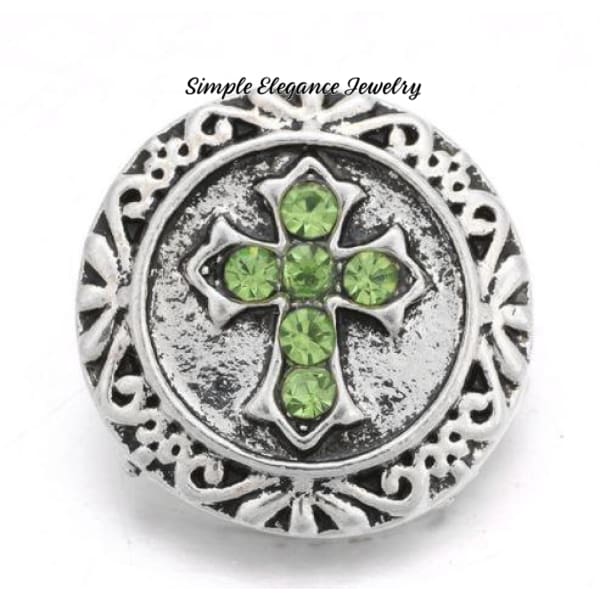 Metal Filigree Cross Snap 20mm for Snap Jewelry - Snap Jewelry