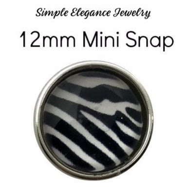 Mini Animal Print Snap Charm-12mm for Snap Jewelry - 1928 - Snap Jewelry