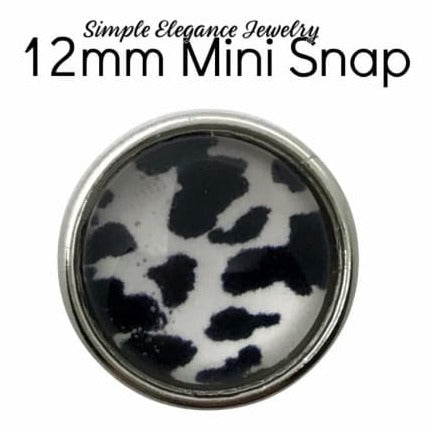 Mini Animal Print Snap Charm-12mm for Snap Jewelry - 1932 - Snap Jewelry