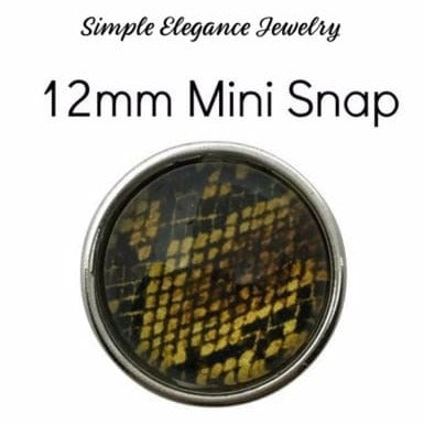 Mini Animal Print Snap Charm-12mm for Snap Jewelry - 1933 - Snap Jewelry