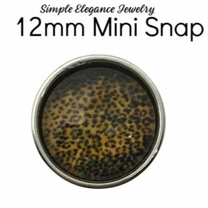 Mini Animal Print Snap Charm-12mm for Snap Jewelry - 1942 - Snap Jewelry