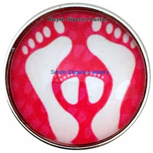Mom and Baby Feet 20mm for Snap Charm Jewelry - Snap Jewelry