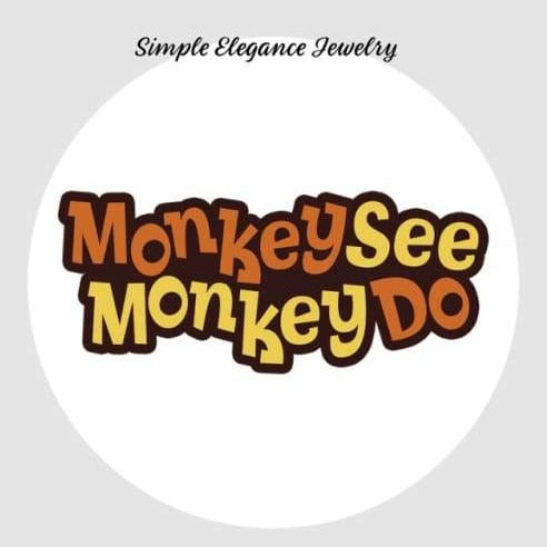 Monkey See Monkey Do Snap 20mm Snap for Snap Jewelry - Snap Jewelry