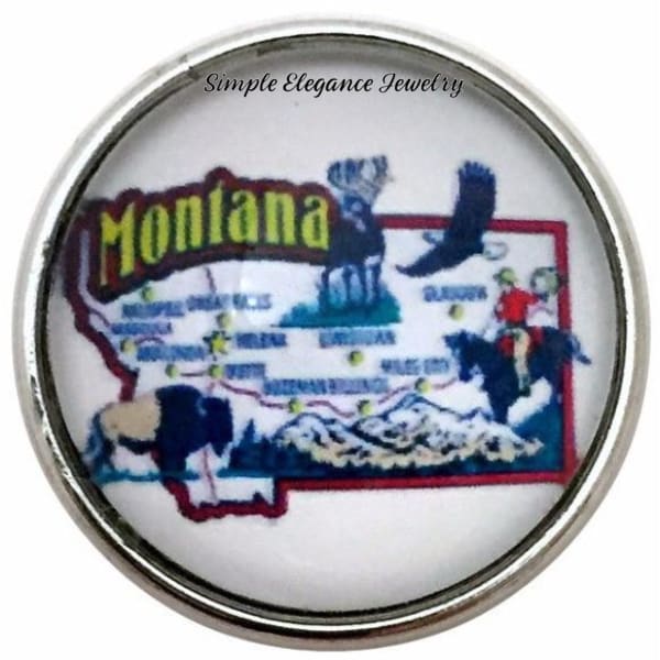 Montana State Snap 20mm for Snap Jewelry - Snap Jewelry