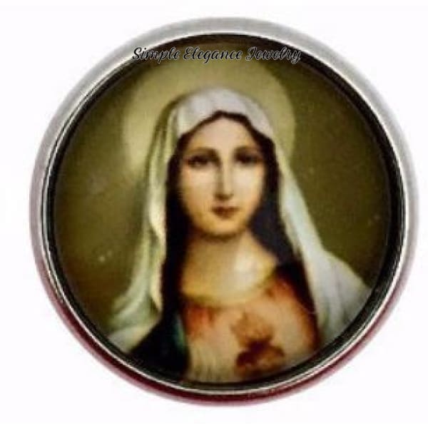 Mother Mary Snap Charm 20mm for Snap Charm Jewelry - Snap Jewelry