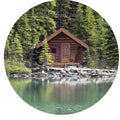 Mountain Trees with Cabin Snap Charm 20mm - Snap Jewelry
