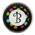 Multi-Colored Alphabet Letter Snaps 20mm (A-Z Available) - B - Snap Jewelry