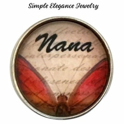 Nana Snap Charm 20mm for Snap Jewelry - Snap Jewelry