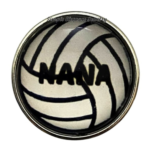 Nana Volleyball Snap Charm 20mm - Snap Jewelry