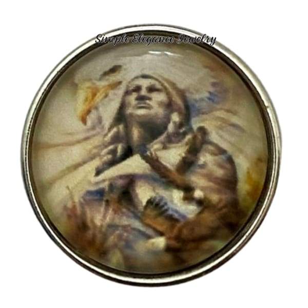 Native American Snap Charm 20mm - Snap Jewelry