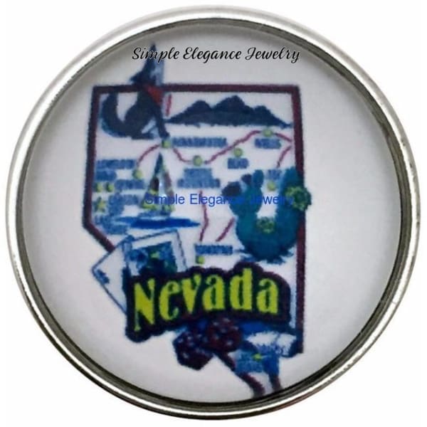 Nevada State Snap 20mm for Snap Jewelry - Snap Jewelry