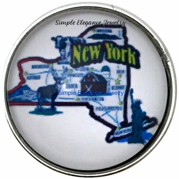 New York State Snap 20mm for Snap Charm Jewelry - Snap Jewelry