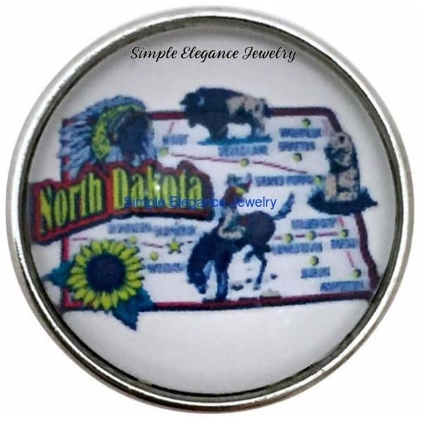 North Dakota State Snap 20mm for Snap Jewelry - Snap Jewelry
