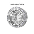 Oil/Perfume Deffuiser Snap Charm 20mm for Snap Jewelry-Simple Elegance Jewelry - Angel Wings / Purple - Snap Jewelry